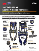3M | DBI-SALA ExoFit X300 Full-Body Harness Spec Sheet