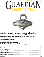 Guardian Metal Energy Absorber Manual