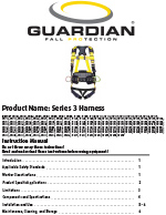 Guardian Series Three Harness With Waist Pad, Pass-Through Chest