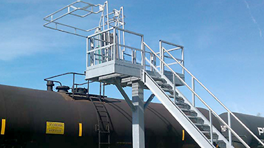 Insta-Rack Railcar Loading Platform