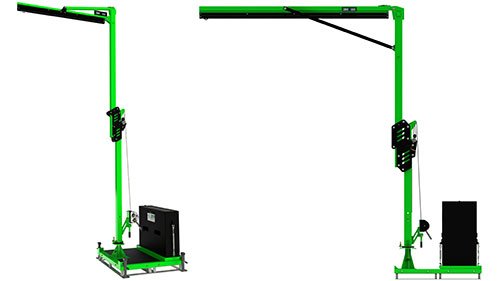 Portable Counterweighted Jib Anchor
