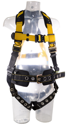 Guardian Series 3 Full-Body Harness w/ Waist Pad, Quick-Connect Chest, Tongue-Buckle Legs, Front