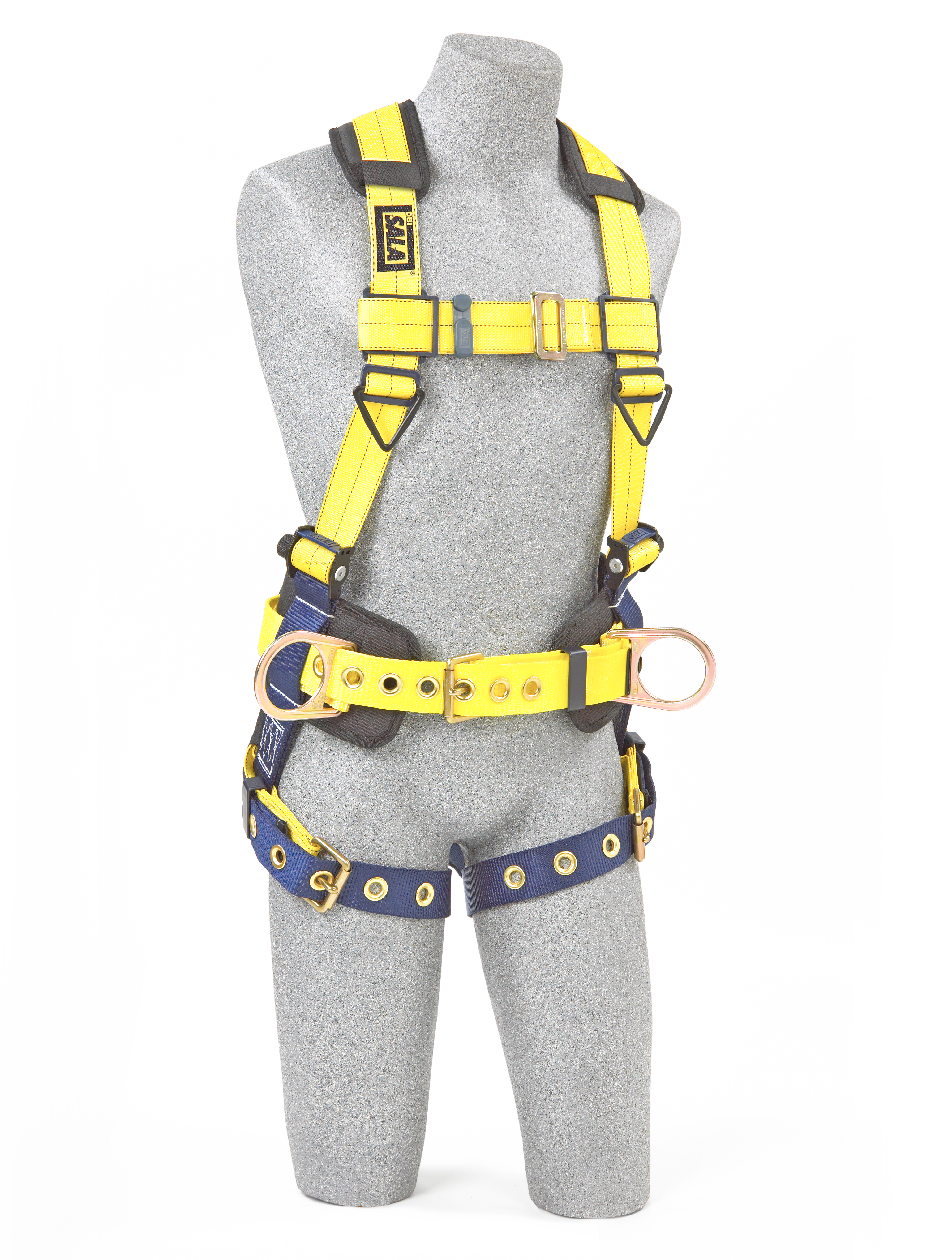 3M  DBI-SALA Delta Construction Harness, Pass-Through Chest, Tongue-Buckle  Legs, Side D-Rings, X-Large, 1101656