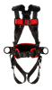 Protecta Construction Style Positioning Harness, Pass-Through Chest, Tongue-Buckle Legs, Side D-Rings, Front