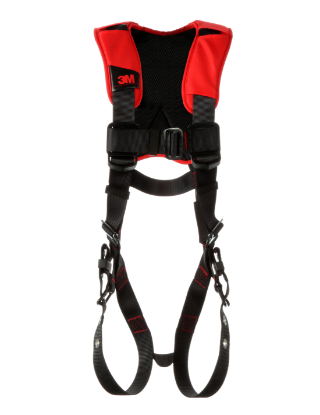 Protecta P200 Comfort Vest Safety Harness, Pass-Through Chest, Tongue-Buckle Legs, Side D-Rings, Front