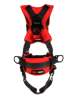 Protecta Comfort Construction Style Positioning Harness, Pass-Through Chest, Tongue-Buckle Legs, Side D-Rings, Back