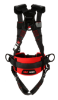 Protecta P200 Construction Positioning Safety Harness, Pass-Through Chest, Tongue-Buckle Legs, Side D-Rings, Back