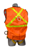 Construction Tux Harness, Pass-Through Chest and Legs, Side D-Rings, Hi-Vis, Back