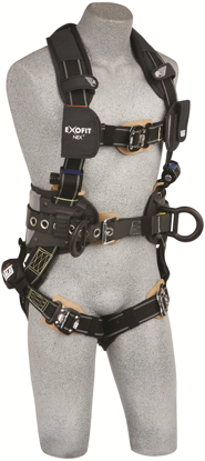 3M  DBI-SALA ExoFit STRATA Vest-Style Positioning Harness, Triple Action  Chest and Leg Buckles, Side D-Rings