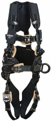 ExoFit NEX Comfort Arc Flash Construction Positioning Safety Harness, Quick-Connect Chest and Legs, Side D-Rings, Front