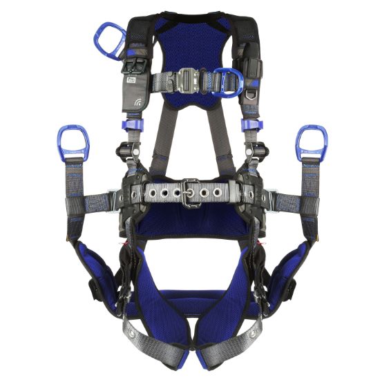 ExoFit X300 Comfort Oil and Gas Harness, Quick-Connect Chest, Tongue-Buckle Legs, Seat Sling D-Rings, Front