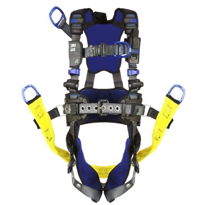 ExoFit X300 Comfort Oil & Gas Harness, Pass-Through Chest, Tongue-Buckle Legs, Seat Sling D-Rings, Front