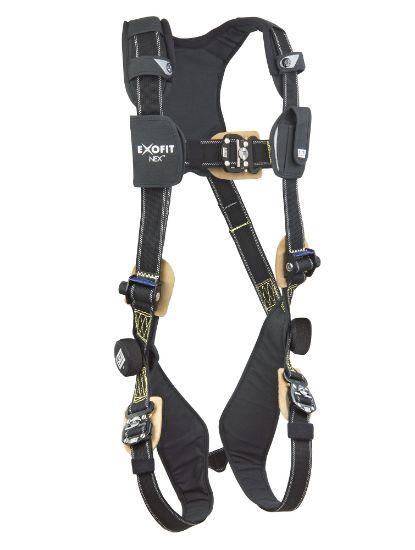 ExoFit NEX Comfort Arc Flash Vest Safety Harness, Quick-Connect Chest and Legs, Front	